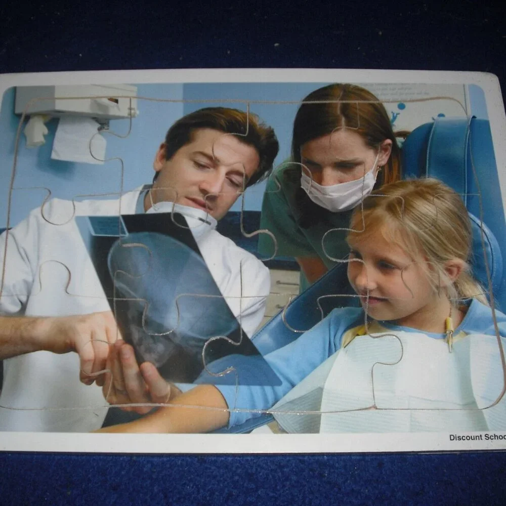Wooden puzzles Multicultural: Special needs, Hospital, Family, Newborn.... x 6